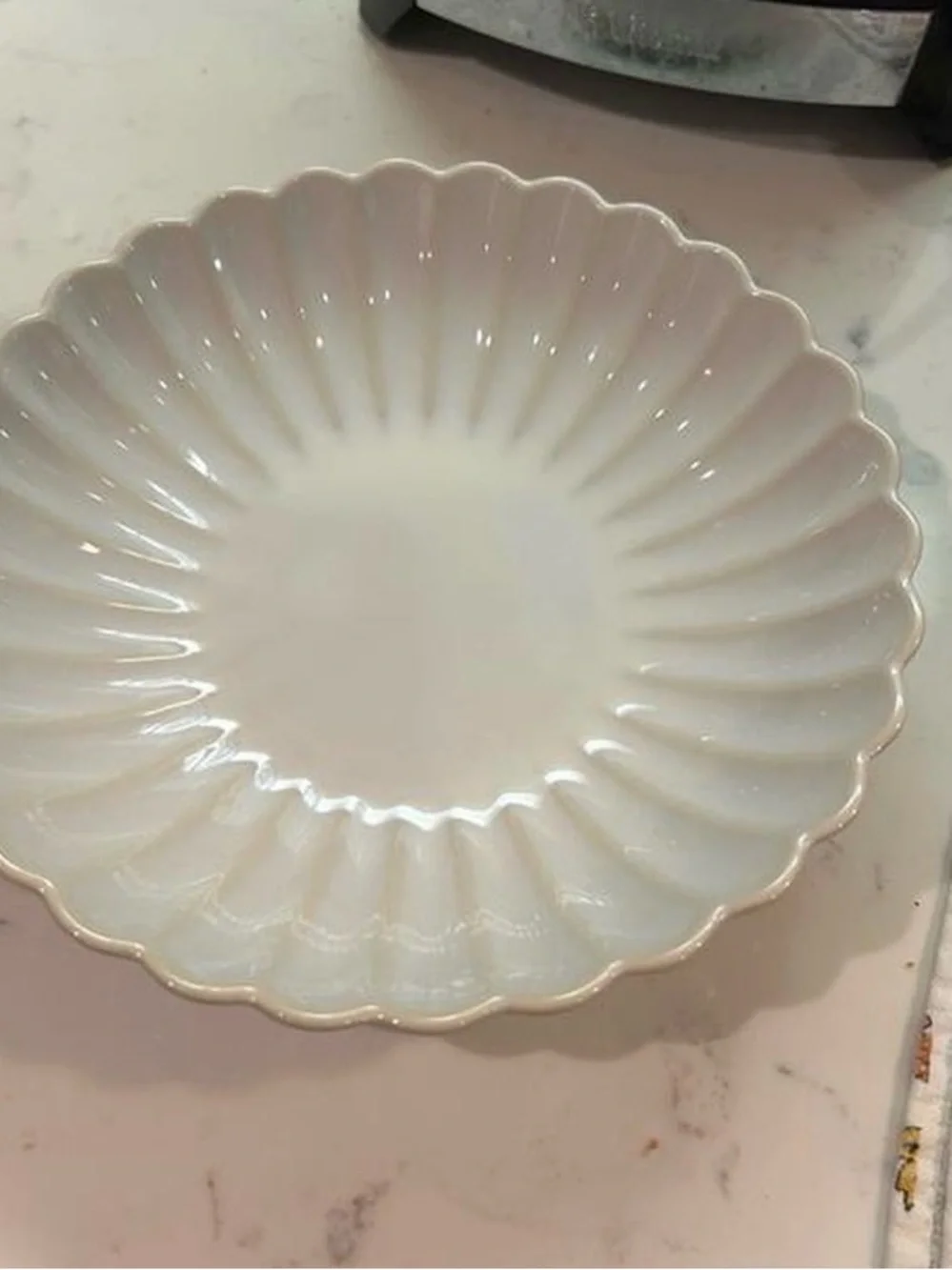 Pioneer Woman Colette Stoneware Dinner Bowls, Cream, Set of 4